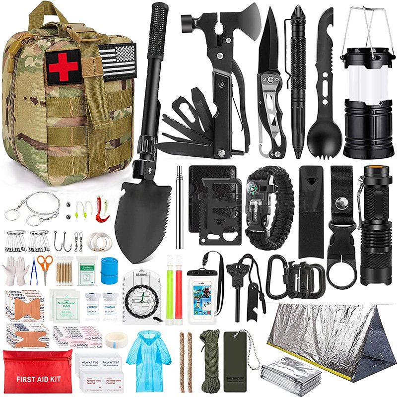 Hottest outdoor camping gear Multifunctional Wilderness survival emergency kit Wilderness survival kit