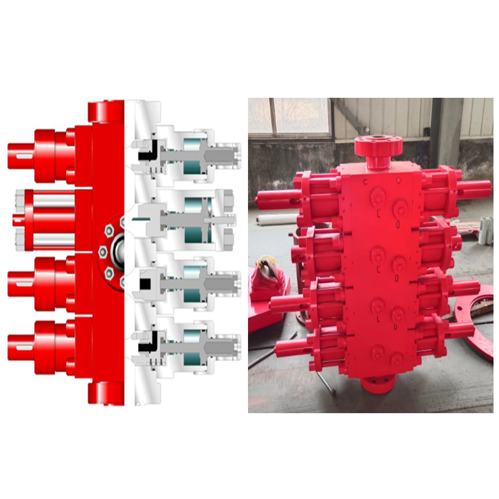 Four RAM BOP For Oilfield coiled tubing unit 10000PSI 15000PSI