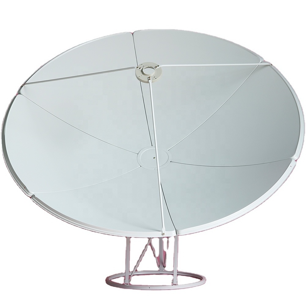 Eurostar satellite dish C band 180cm prime (6ft) focus satellite dish antenna with pole mount