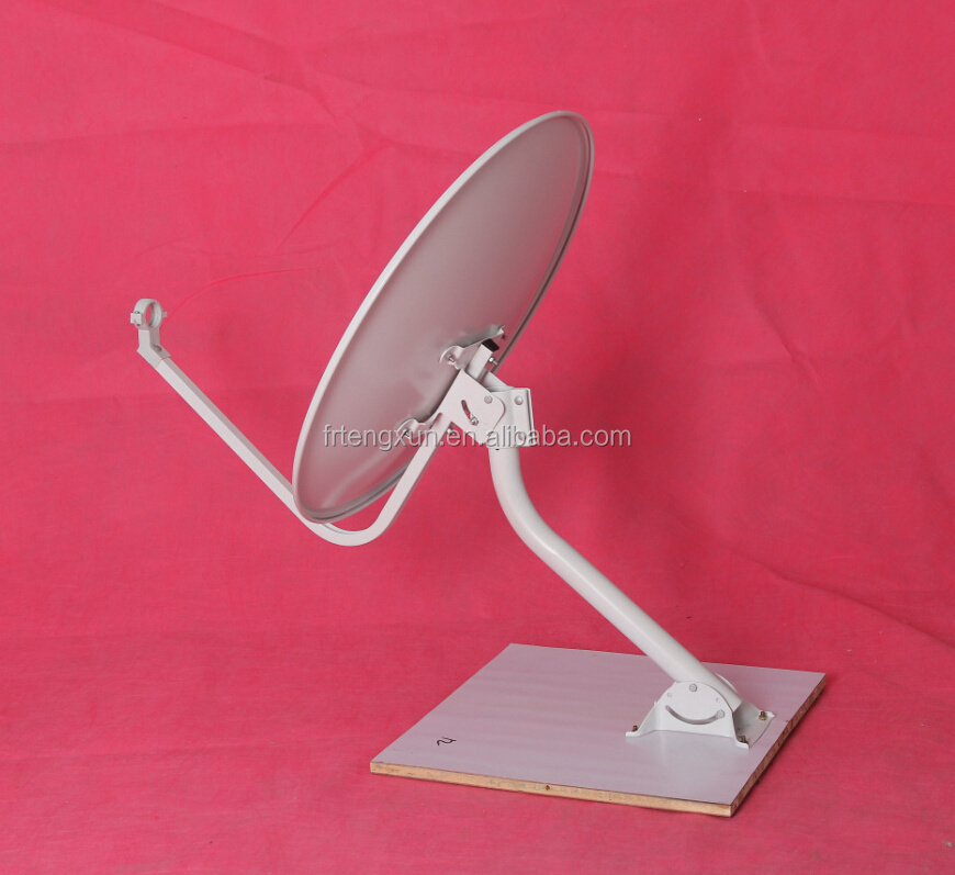 KU 90cm tv satellite dish antenna with big foot