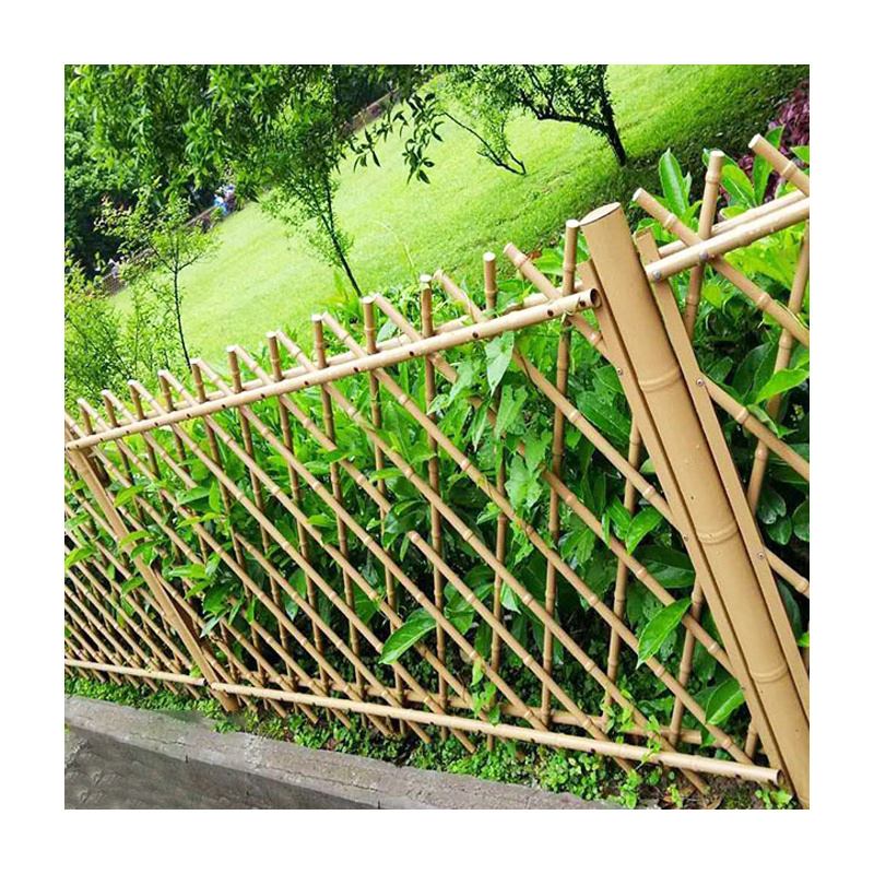 Popular Green garden fence imitated bamboo fence for sale Factory Wholesale Custom Artificial Bamboo Fence for Home Farm