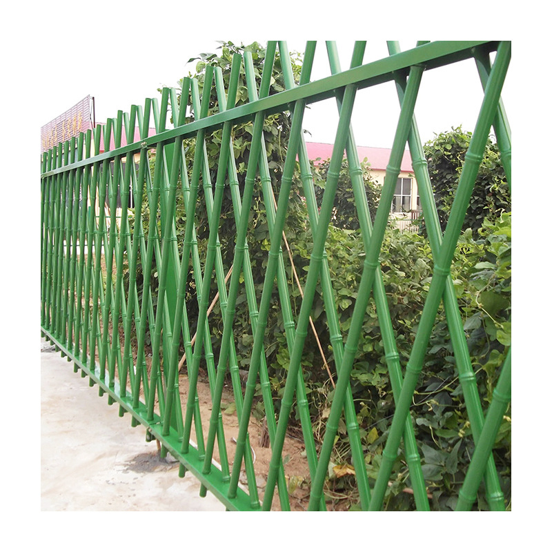 Popular Green garden fence imitated bamboo fence for sale Factory Wholesale Custom Artificial Bamboo Fence for Home Farm