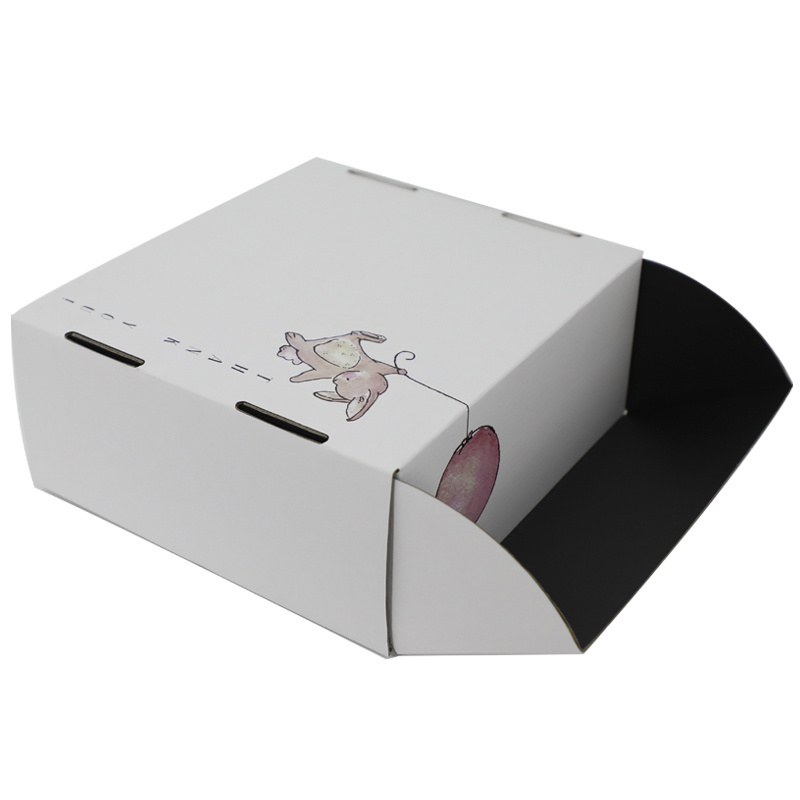 2024 New Design Clothes Shoes Socks Underwear White Foldable Packaging Box Corrugated Cardboard Box