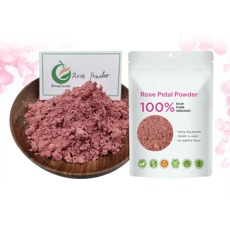 Natural No additives Food Grade Pure Organic Rose Extract Powder Rose Petal Powder