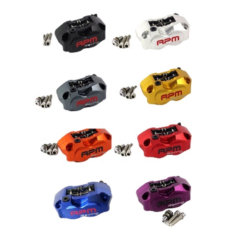 Universal Motorcycle Brake Calipers With 4 Pistons for Scooter Brake Caliper for Motorcycle