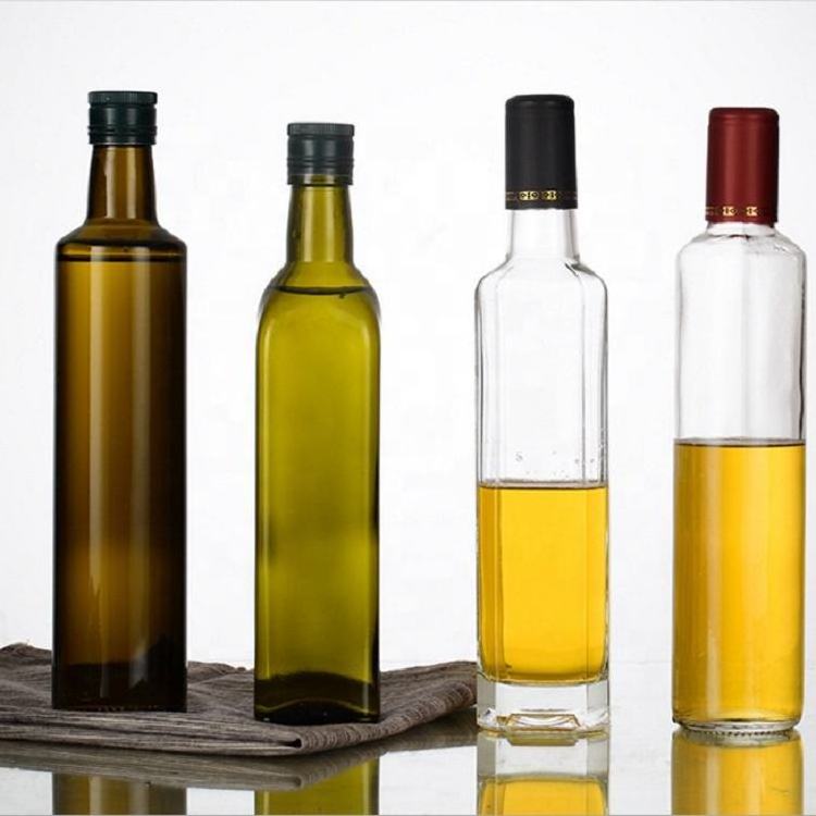 Various Sizes 100/250/500/750/1000ml Olive Oil Glass Bottle with high quality used in kitchen