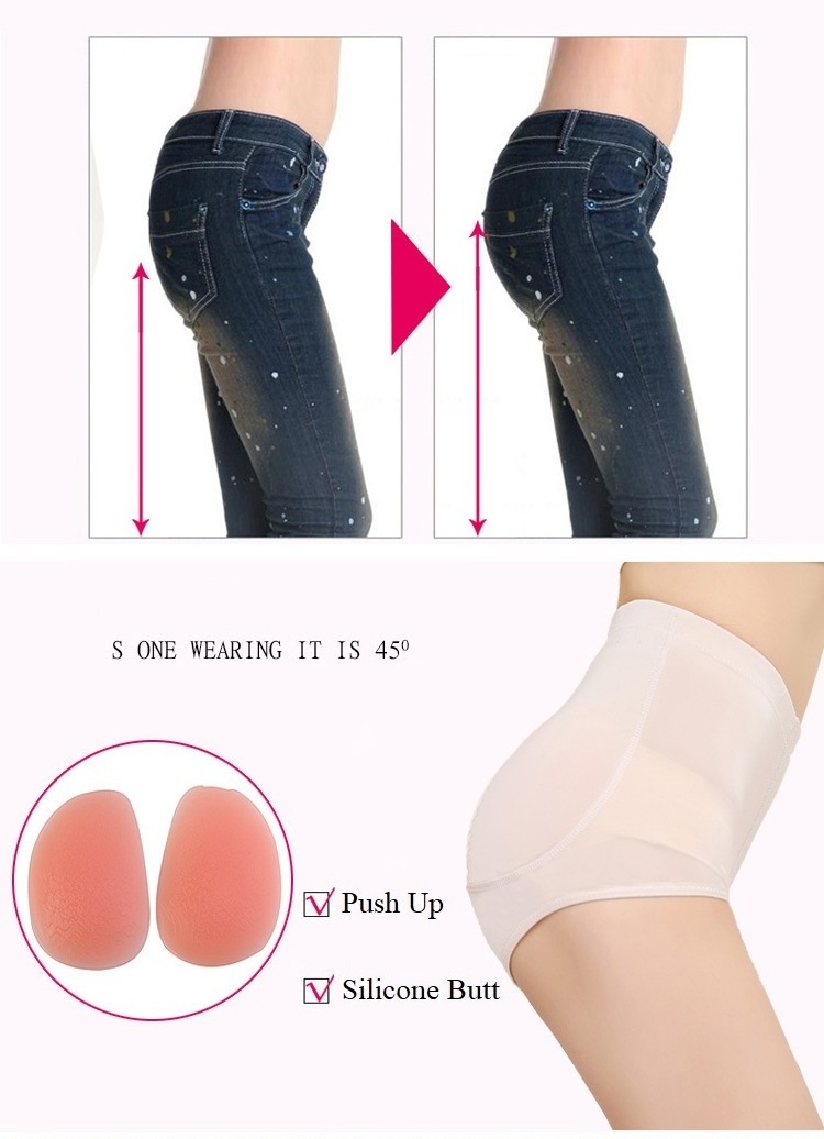 Promotion Hot Sell Sexy Women Silicone Buttock Pad Hip Enhancer Buttocks Padded Panties