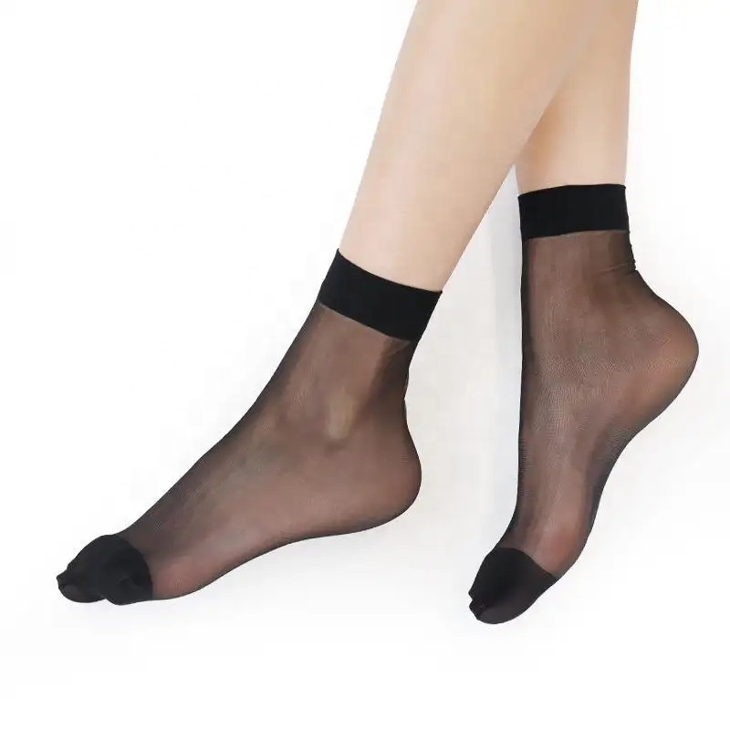 In Stock Cheap Price Silk Socks Summer Disposable Sock Thin Silk Elastic Short Ankle Sheer Socks