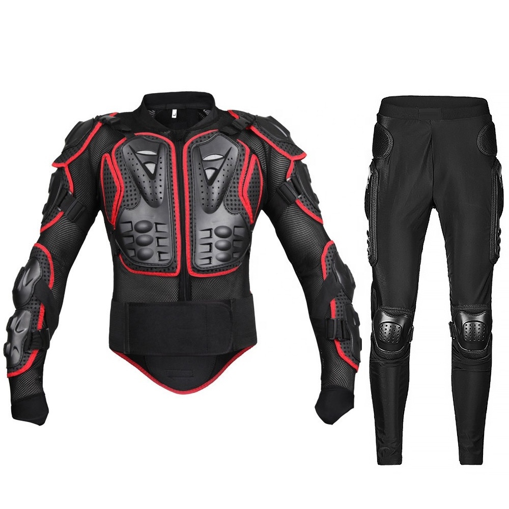 Full Body Motorcycle Armor Protective Motorcycle Jacket and Pants with Armor