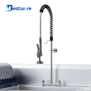 Hotel Restaurant Pre Rinse Water Commercial Stainless Steel Kitchen Faucet