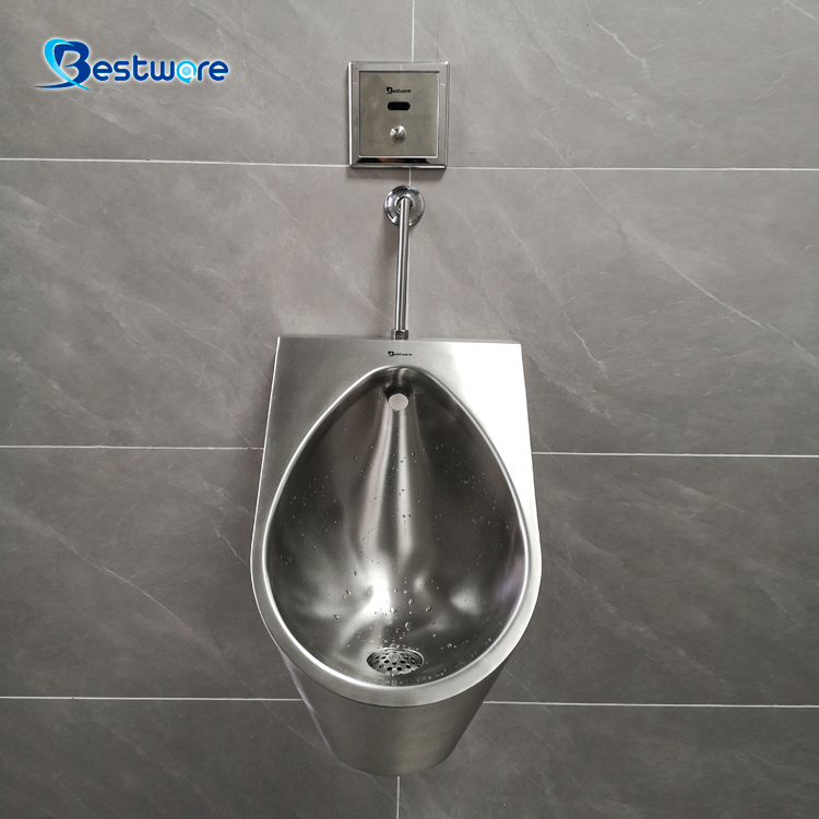 Modern Freestanding Stainless Steel Urinal Convenient Hung Design for Hotel Wall Mounted Urinals