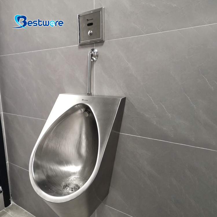 Modern Freestanding Stainless Steel Urinal Convenient Hung Design for Hotel Wall Mounted Urinals