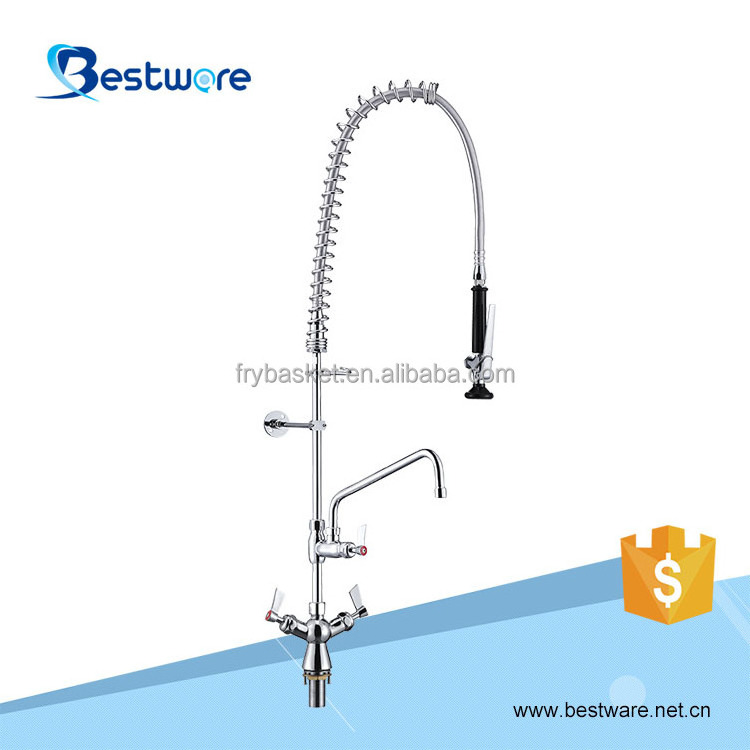 Outdoor Deck Mounted Kitchen Sink Commercial Water Pre Rinse Faucet