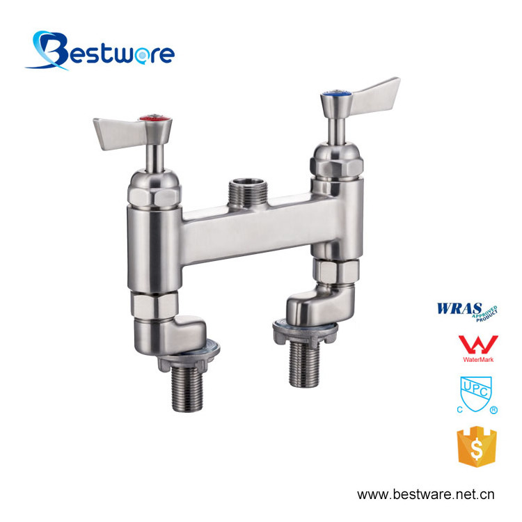 Heavy Duty High Pressure Dishwasher Double Handle Kitchen Faucet