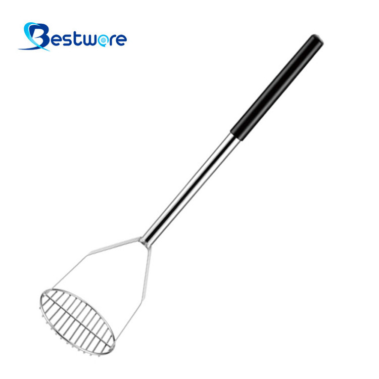 Middle East Kitchen Tools Round Wire Vegetable Ricer Foldable Industrial Stainless Steel Potato Masher