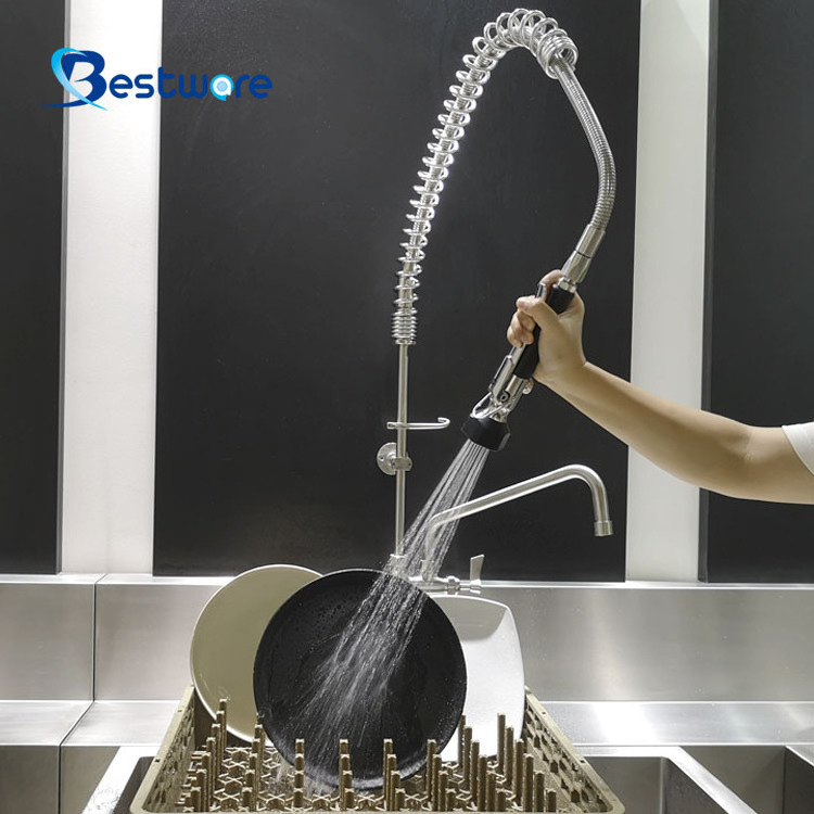 Commercial Project Pre Rinse Industrial Hose Restaurants Kitchen Sink Water Faucet