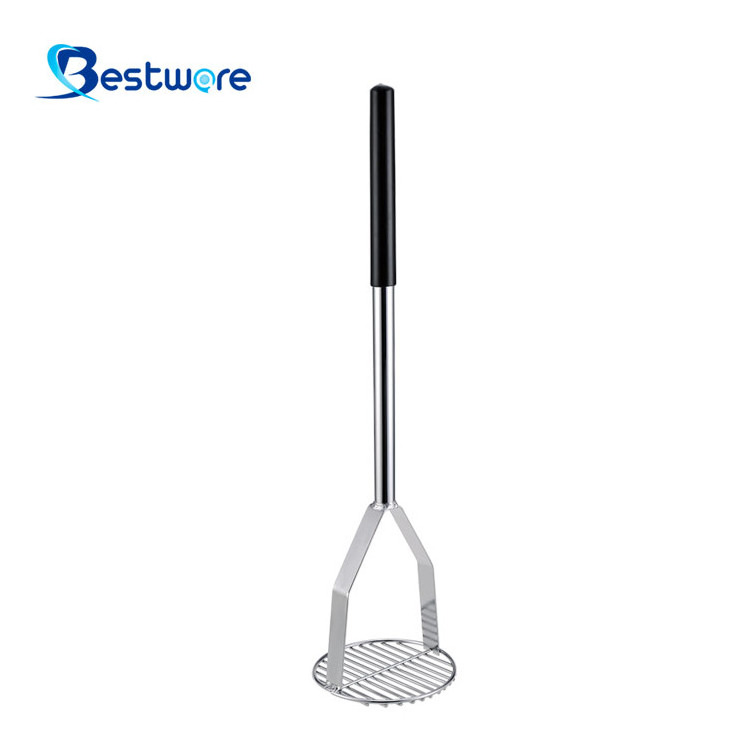 Middle East Kitchen Tools Round Wire Vegetable Ricer Foldable Industrial Stainless Steel Potato Masher