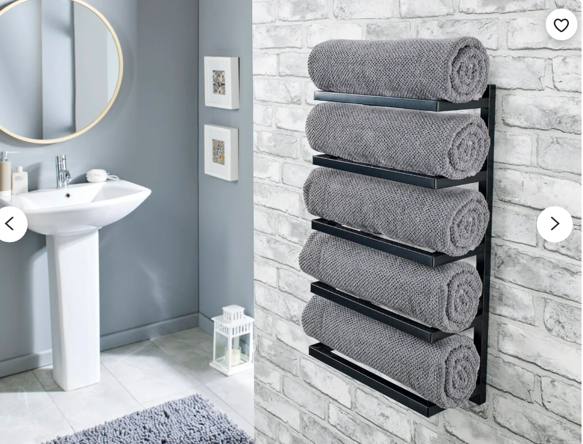 Bathroom Towel Rack Wall Mounted Decor, Industrial Pipe Holder, Shower Caddy, Shelf and  bar With Wood Tray