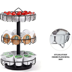 Coffee Pod Holder, Large Capacity K Cup Holder and Espresso Pod Capsule Holder, Coffee Pod Organizer for Keurig K cup Storage