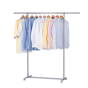 Chrome plating metal hanging clothing  display rack stand/retail store t shirt display racks