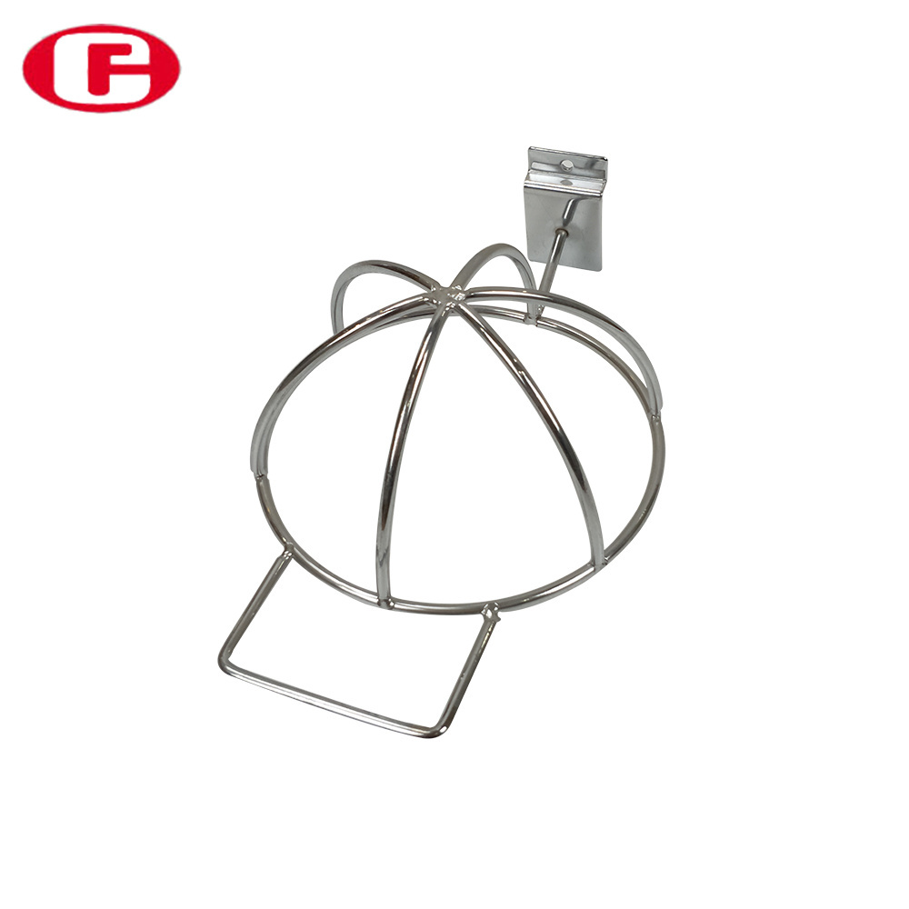 Hot Selling Chrome Slatwall Display Metal Wire Hat Hook For Hanging Hat Holder Retail Store