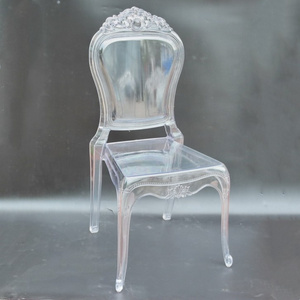 YC-GH09  Modern clear stackable design wedding rental acrylic chairs for event