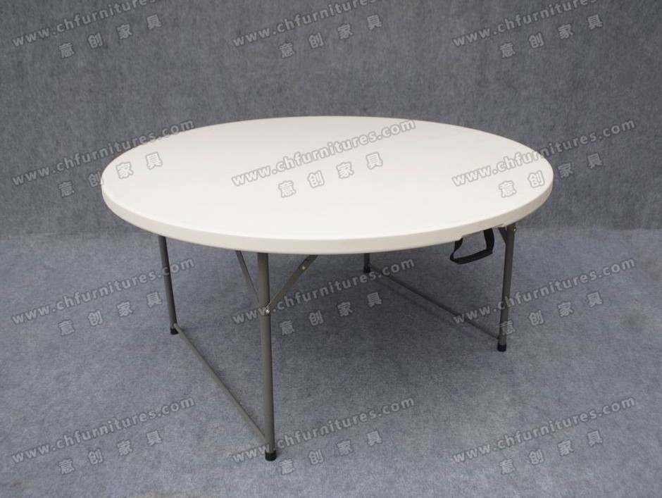 YC-T09-03 HDPE Plastic Folding Portable Event Plastic Round Table For Outdoor Party