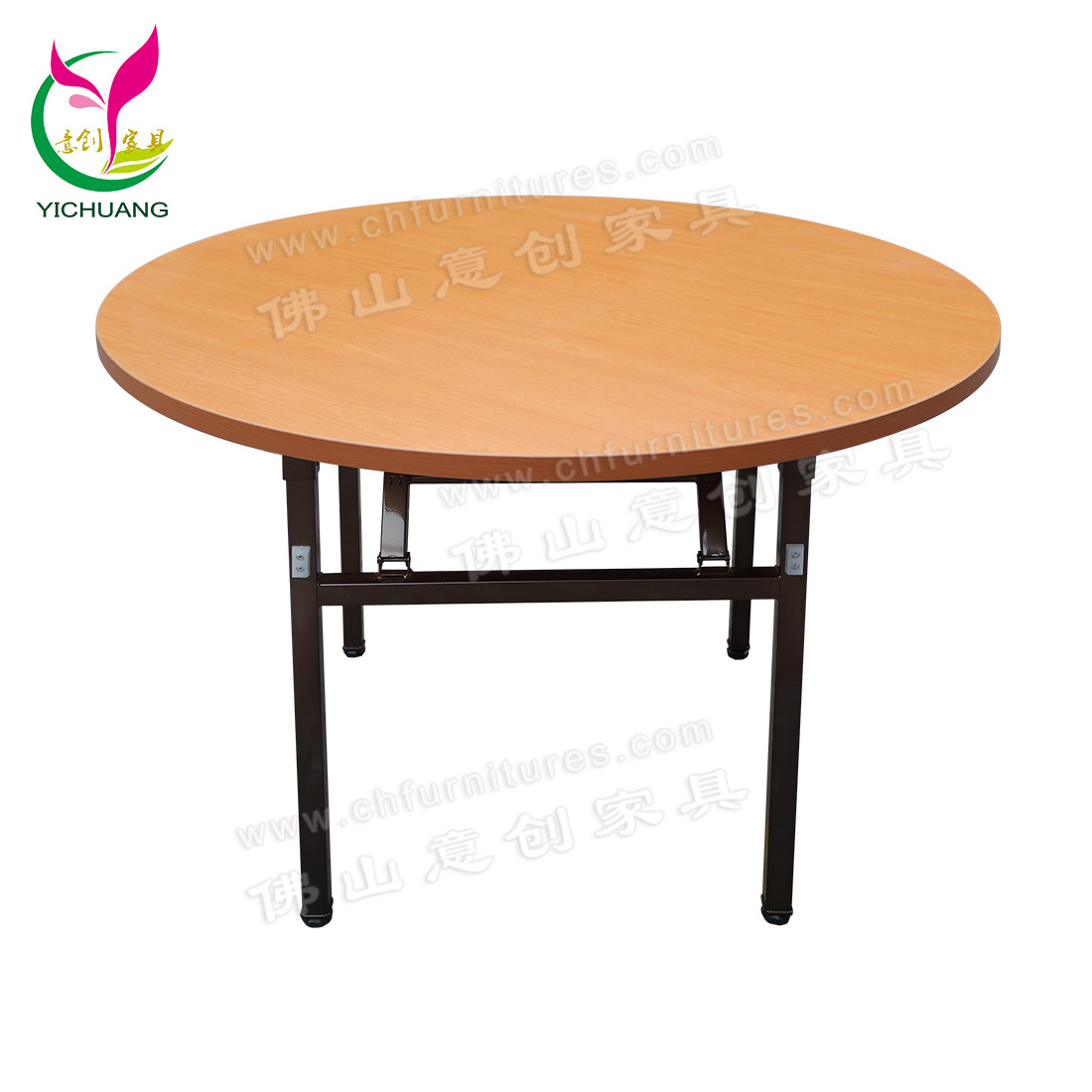 YC-T01L Banquet hall round top wedding rental folding dinning table