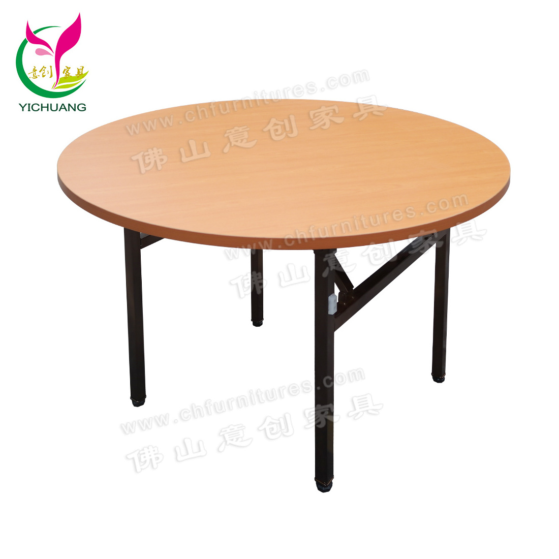 YC-T01L Banquet hall round top wedding rental folding dinning table