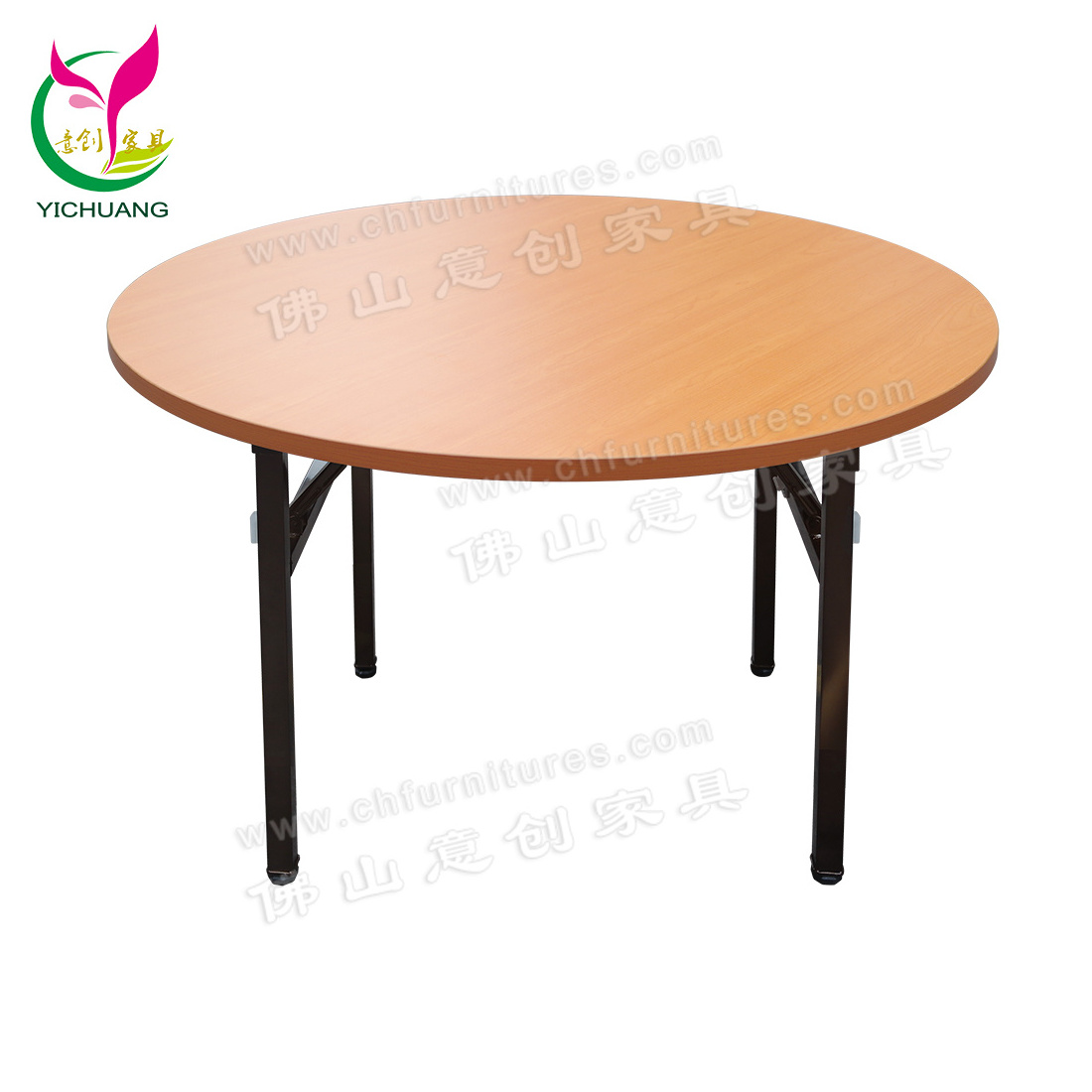 YC-T01L Banquet hall round top wedding rental folding dinning table