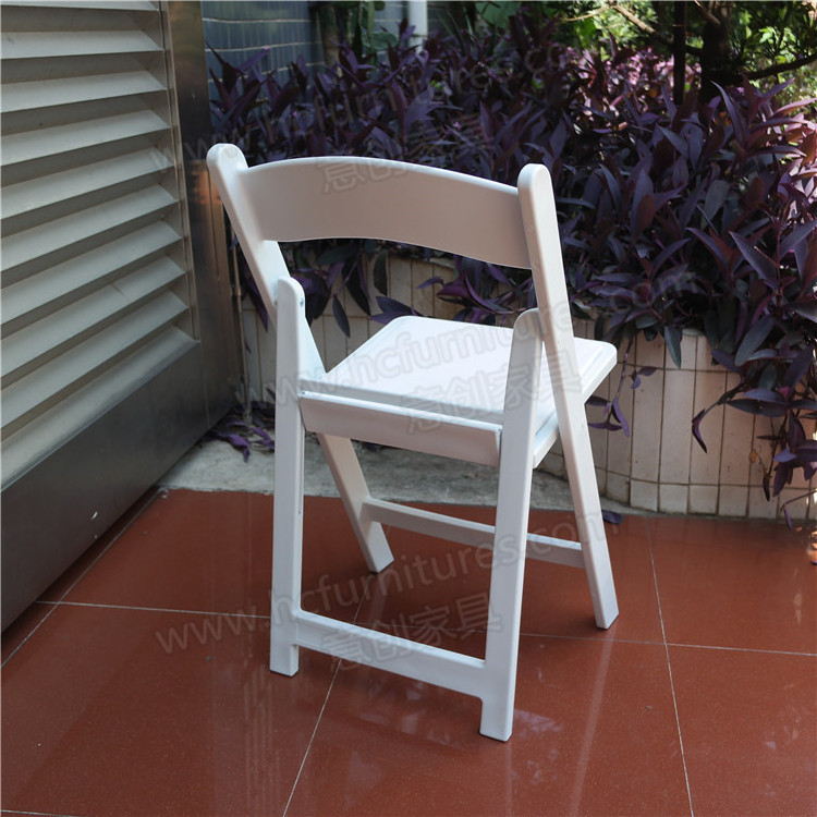 White resin folding chairs for sale YC-AF01-01