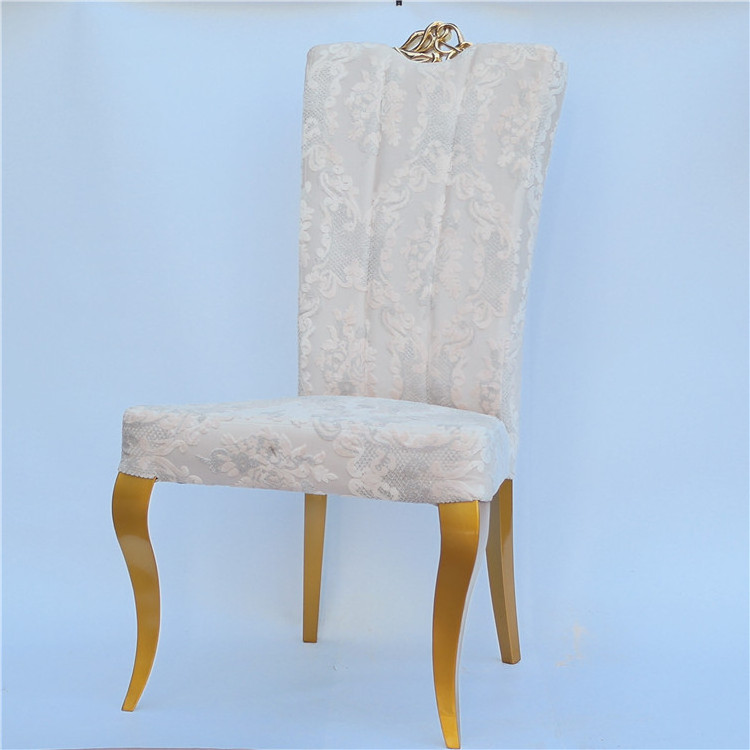 Modern Wholesale luxury gold crown Stainless Steel wedding king throne chair for sale YC-SS59