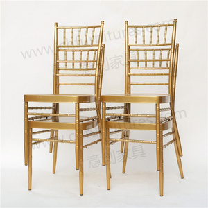 YC-A384  Rental banquet reception bamboo wedding white chiavari chairs