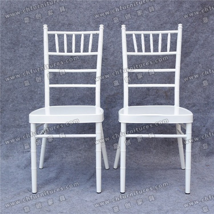 YC-A384  Rental banquet reception bamboo wedding white chiavari chairs