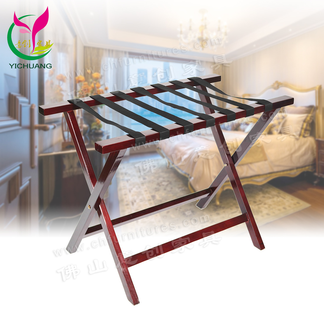 Foldable Luggage Rack Drying Rack for Hotel Family Balcony Wedding