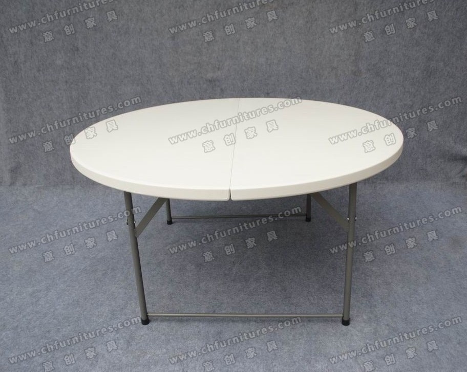 YC-T09-03 HDPE Plastic Folding Portable Event Plastic Round Table For Outdoor Party