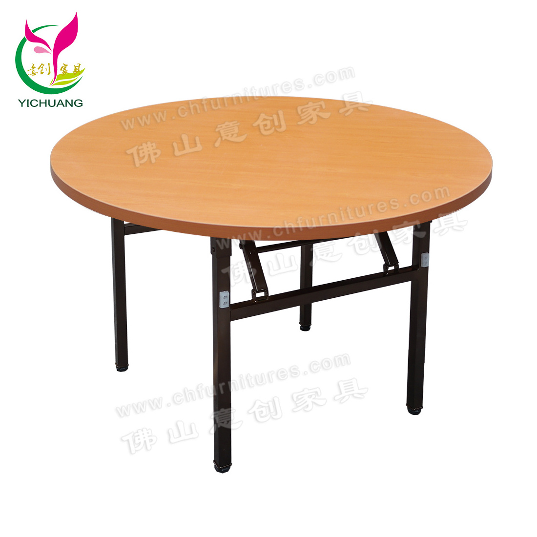 YC-T01L Banquet hall round top wedding rental folding dinning table