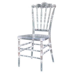 Wedding Event acrylic Crystal Clear Plastic Resin napoleon king throne chair rental YC-P88