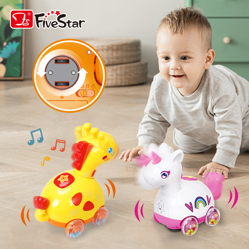 FiveStar Unicorn Giraffes Walking Learning Music Toys for Kids Toy Early Education