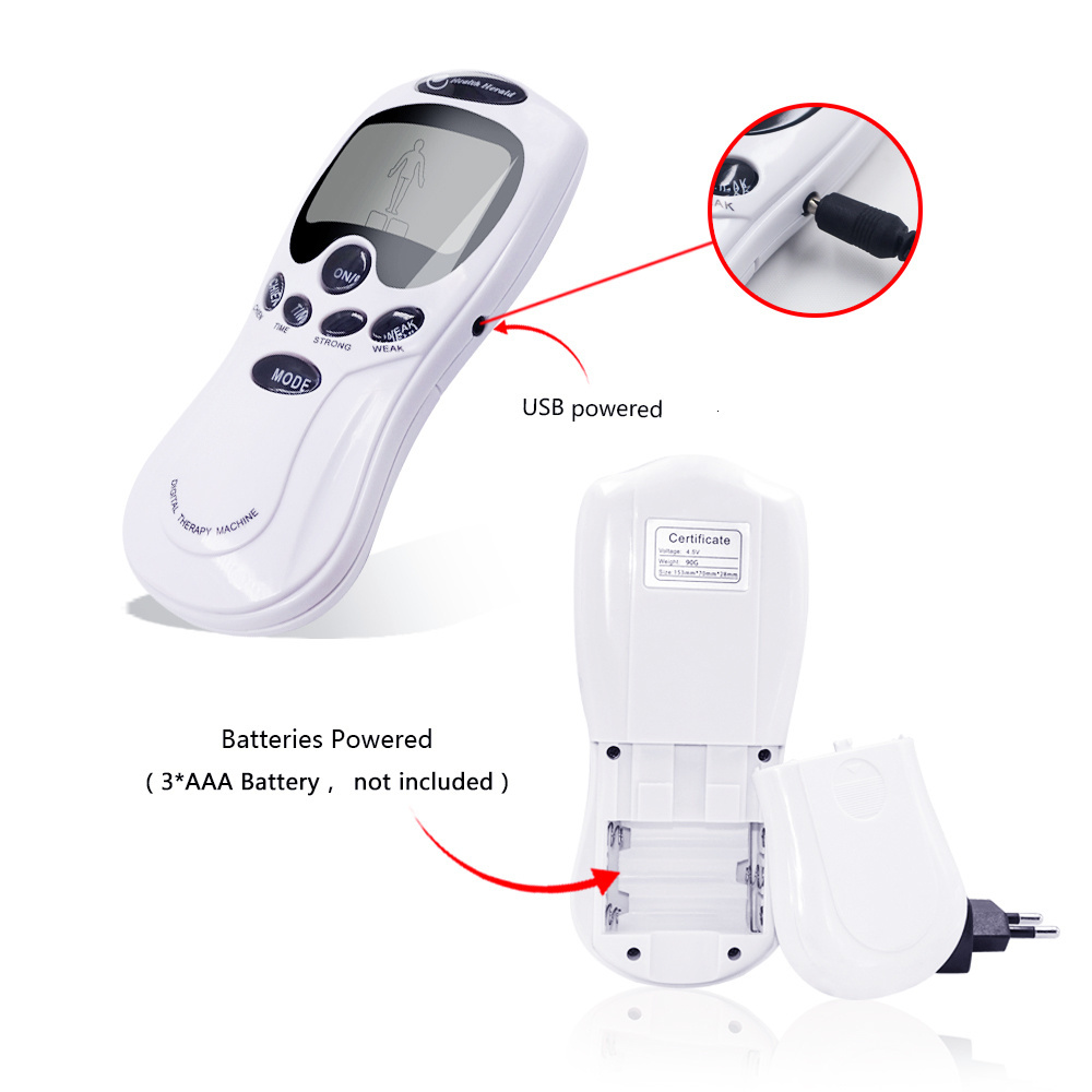 Electronic pulse therapeutic apparatus digital meridian therapy massager