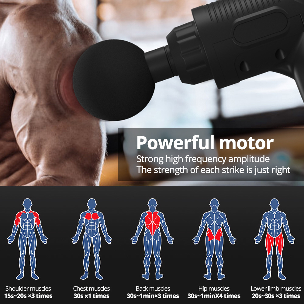 Percussion Adjustable Body Chiropractic Adjusting Tissue Massager Gun Percussion 30 Speed Deep Tissue Massage Gun