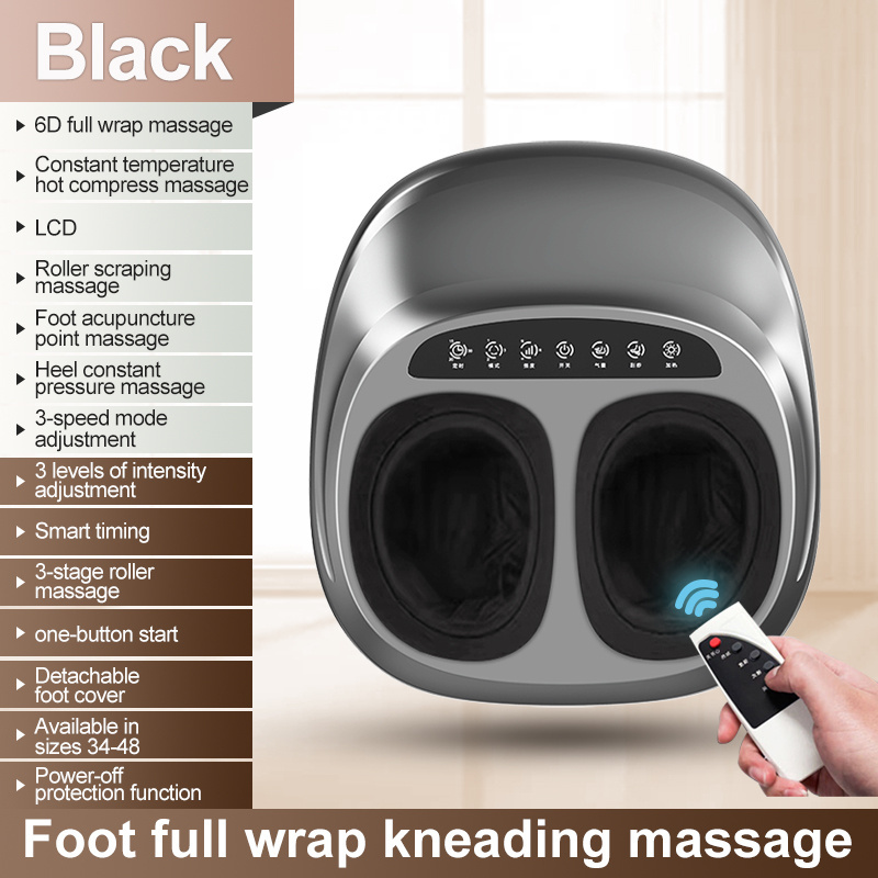 Hot Sale Kneading Shiatsu Foot Massage Machine for Foot Spa Air Compression Foot Massager With Infrared Heating Function