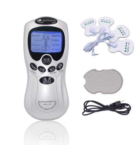 Electronic pulse therapeutic apparatus digital meridian therapy massager