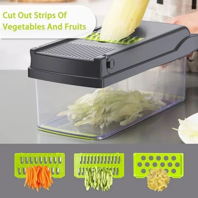 Factory wholesale Kitchen Accessories 12 in 1 Food Cutter Veggie Onion Chopper Slicer Multifunctional Vegetable Cutter