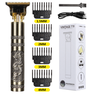 T9 Hair Trimmer Skeleton Heavy Hitter Cordless Trimmer Men 0mm Baldheaded Hair Finish Hair Cutting Machine