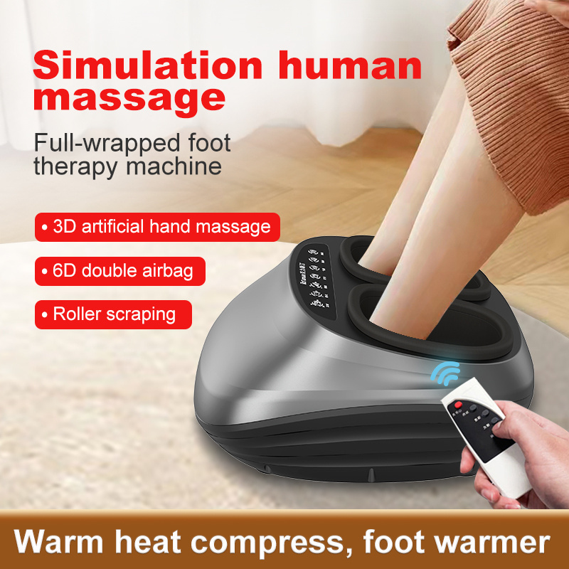 Hot Sale Kneading Shiatsu Foot Massage Machine for Foot Spa Air Compression Foot Massager With Infrared Heating Function