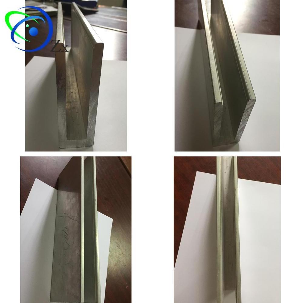 U shape Aluminium channel for frameless10/12mm/15MM glass railings & balustrades/easy install DIY stainless steel bottom groove