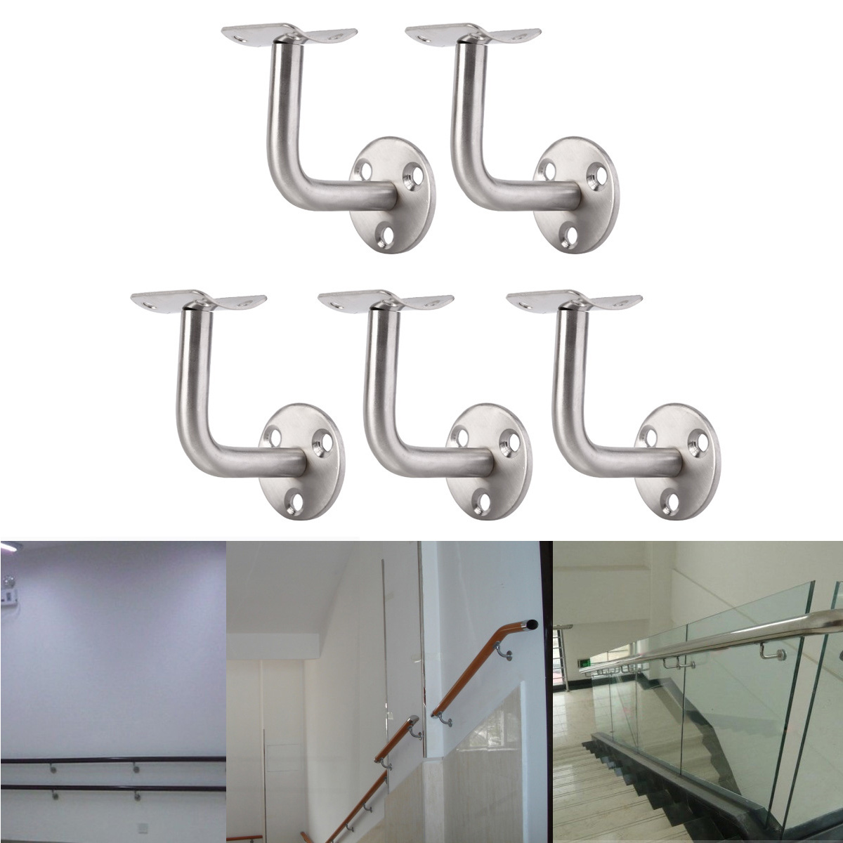 Cheap price Stainless steel 316 304  handrail wall mounted bracket inox  stair rail