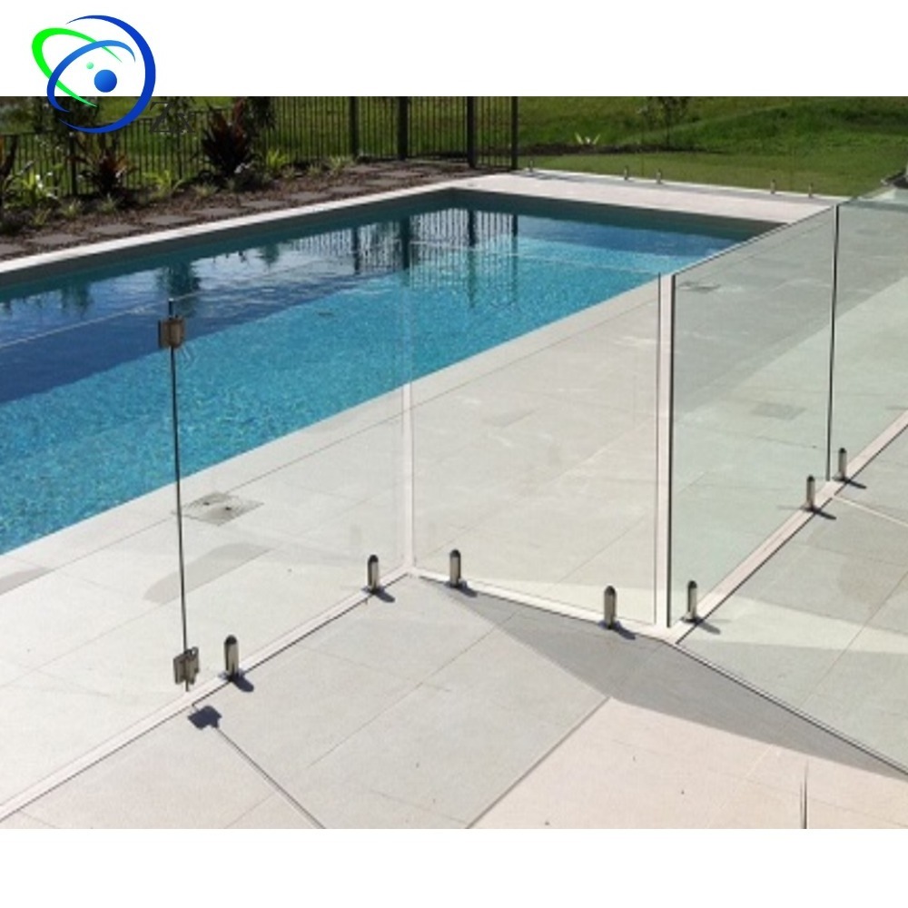 2205 Stainless steel 316  inox spigot frameless glass fence & balustrade swimming pool railings external porch baluster