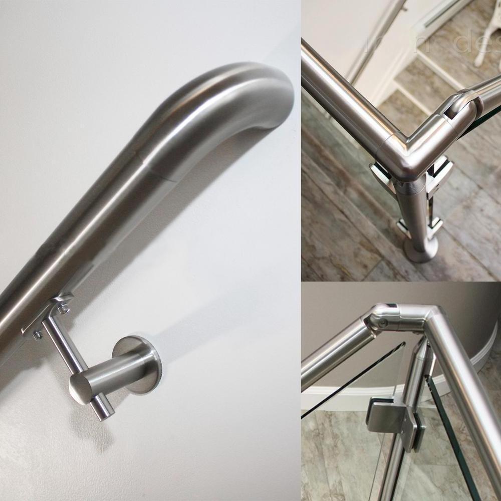 316 Inox stair handrail accessories 304 stainless steel railing fitting system